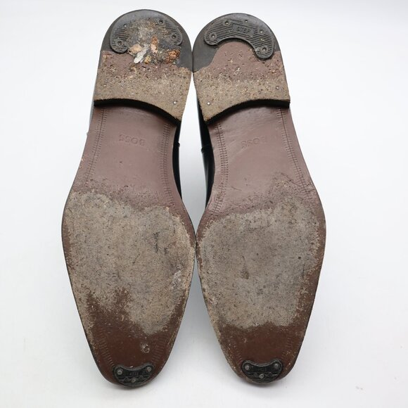 Hugo Boss Chelsea Men's Size UK 7.5 Black Leather Pull On Boots - Picture 7 of 11